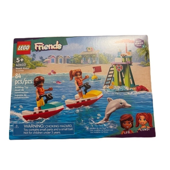 Lego Friends Beach Water Scooter NEW 42623 Building Block Set Jet Ski Dolphin - Picture 1 of 3